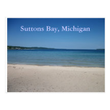 Postal de Michigan de la bahía de Suttons