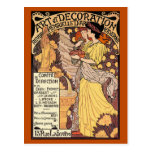 Postal de Nouveau del arte: Arte y decoración
