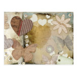 Postal de papel del amor