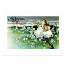 Postal de Pascua del vintage