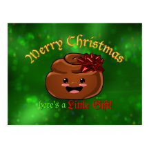 Postal de Poo del navidad