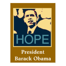 Postal de presidente Barack Obama