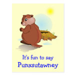 Postal de Punxsutawney del día de la marmota