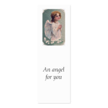 Postal de rogación del ángel del Victorian Tarjeta De Visita
