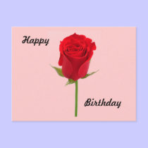 Postal de Rose del feliz cumpleaños tarjetas postales
