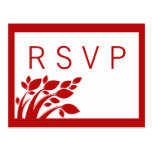 Postal de RSVP del follaje del otoño