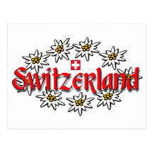 Postal de Suiza Edelweiss