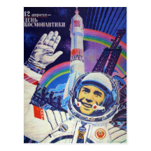 Postal de Yuri Gagarin