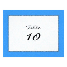 Postal decorativa del número de la tabla comunicados personales 