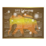 Postal del Año Nuevo del calendario del elefante 2