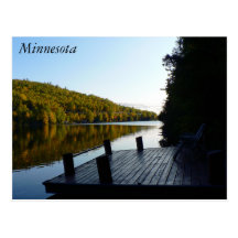 Postal del área de embarque de Minnesota del lago 