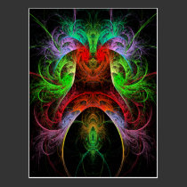 Postal del arte abstracto de Carnaval tarjetas postales