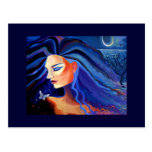 Postal del arte de Piscis - 'Piscean Moon
