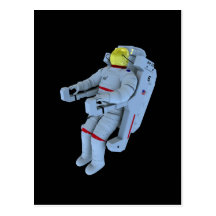 Postal del astronauta