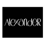 Postal del blanco de Alexander