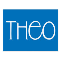 Postal del blanco de Theo