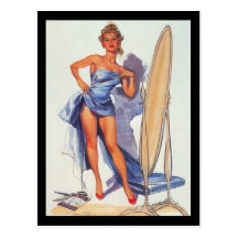 postal del chica del Pin-para arriba de los años 5