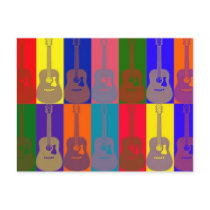 Postal del cielo de la guitarra tarjetas postales