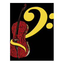 Postal del Clef del violoncelo