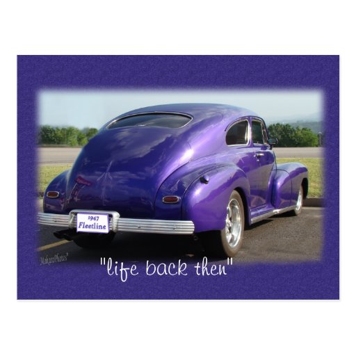 postal del coche de Fleetwood de la antigüedad 47 