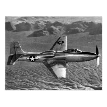 Postal del combatiente de Convair XF-81