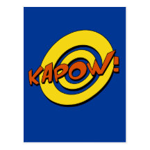 Postal del cómic de Kapow