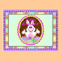 Postal del conejito de pascua tarjetas postales