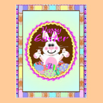 Postal del conejito de pascua tarjetas postales