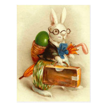 Postal del conejito de pascua del vintage