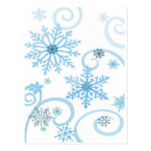 Postal del copo de nieve
