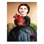 Postal "del corazón rojo rojo rojo grande grande g