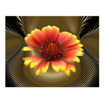 Postal del ~ de la flor combinada