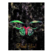 Postal del ~ de Mariposa/mariposa de la invitación