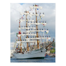 Postal del desfile de Sailingship