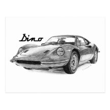 Postal del dibujo de Dino
