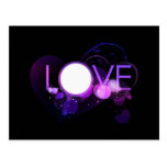 Postal del diseño del amor