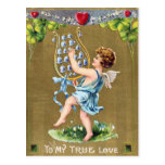 Postal del el día de San Valentín del Victorian de