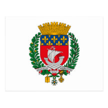 Postal del escudo de armas de París