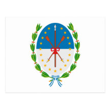 Postal del escudo de armas de Santa Fe