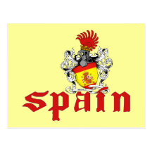 Postal del escudo de España