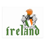 Postal del escudo de Irlanda