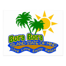 Postal del estado de ánimo de Bora Bora