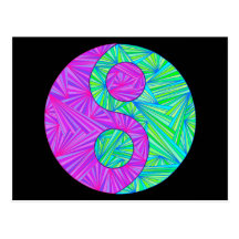 Postal del este de Yin Yang de la filosofía del ze