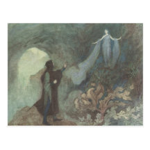 Postal del Faerie del vintage