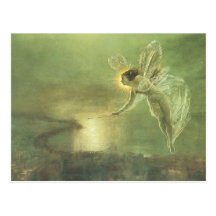 Postal del Faerie del vintage