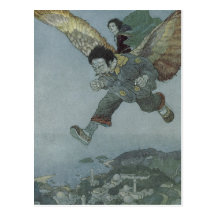 Postal del Faerie del vintage