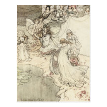 Postal del Faerie del vintage