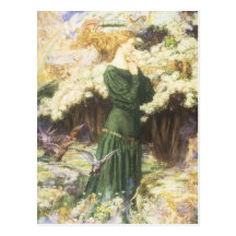 Postal del Faerie del vintage