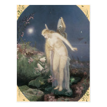 Postal del Faerie del vintage