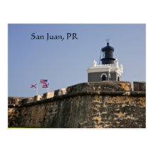 Postal del faro de San Juan